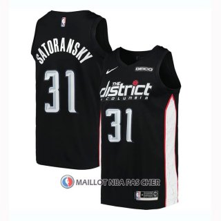 Maillot Washington Wizards Tomas Satoransky Ville 2018-19 Noir