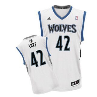 Maillot Blanc Love Minnesota Timberwolves Revolution 30