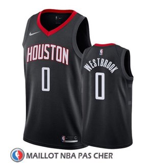 Maillot Houston Rockets Russell Westbrook Statement 2018 Noir
