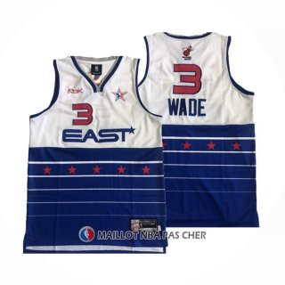 Maillot All Star 2006 Dwyane Wade NO 3 Bleu Blanc