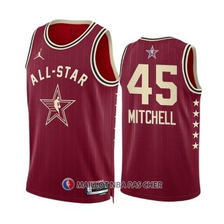 Maillot All Star 2024 Cleveland Cavaliers Donovan Mitchell NO 45 Rouge
