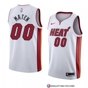 Maillot Miami Heat Yante Maten Association 2018 Blanc