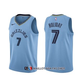 Maillot Memphis Grizzlies Justin Holiday Statement Bleu