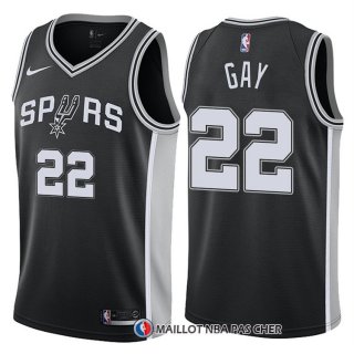 Maillot Authentique San Antonio Spurs Gay 2017-18 22 Noir