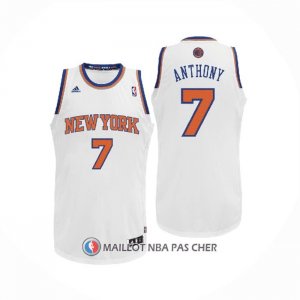Maillot New York Knicks Carmelo Anthony NO 7 Blanc