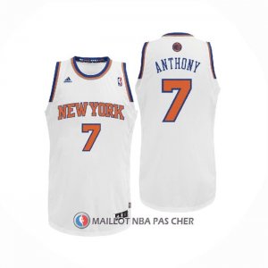 Maillot New York Knicks Carmelo Anthony NO 7 Blanc