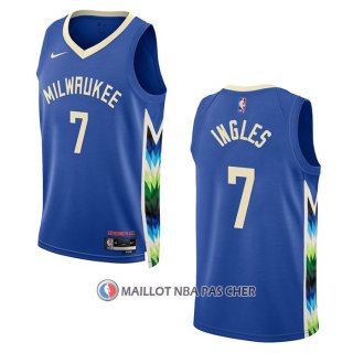 Maillot Milwaukee Bucks Joe Ingles NO 7 Ville 2022-23 Bleu