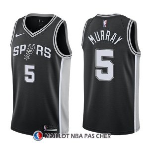 Maillot San Antonio Spurs Dejounte Murray Swingman Icon 5 2017-18 Noir