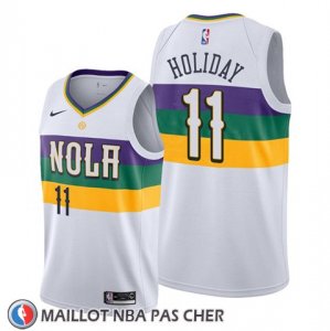 Maillot New Orleans Pelicans Jrue Holiday Ville Edition Blanc