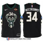 Maillot Enfant Milwaukee Bucks Giannis Antetokounmpo Statement Harlry 2017-18 34 Noir