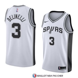 Maillot San Antonio Spurs Marco Belinelli Association 2018 Blanc
