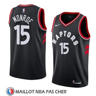 Maillot Tornto Raptors Greg Monroe No 15 Statement 2018 Noir