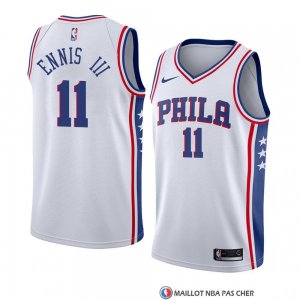 Maillot Philadelphia 76ers James Ennis Iii Association 2018 Blanc