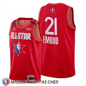 Maillot All Star 2020 Philadelphia 76ers Joel Embiid Rouge