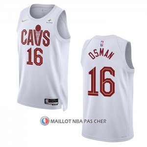 Maillot Cleveland Cavaliers Cedi Osman NO 16 Association 2022-23 Blanc