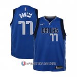 Maillot Enfant Dallas Mavericks Luka Doncic NO 77 Icon Bleu