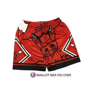 Short Chicago Bulls Mitchell & Ness Big Face Rouge