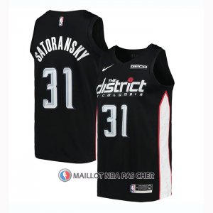 Maillot Washington Wizards Tomas Satoransky Ville 2018-19 Noir