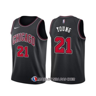 Maillot Chicago Bulls Thaddeus Young Statement Noir