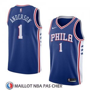 Maillot Philadelphia 76ers Justin Anderson No 1 Icon 2018 Bleu