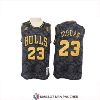 Maillot Chicago Bulls Michael Jordan Hardwood Classics Noir