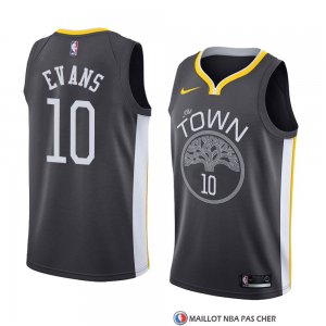 Maillot Golden State Warriors Jacob Evans Iii 10 Statement 2017-18 Noir