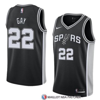 Maillot San Antonio Spurs Rudy Gay 22 Icon 2017-18 Noir