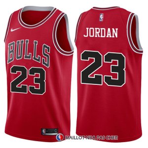 Maillot Authentique Chicago Bulls Jordan 2017-18 23 Rouge