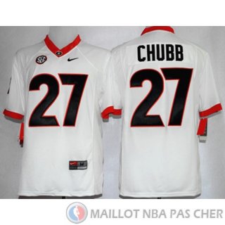 Maillot NCAA Nick Chubb Blanc Edicion Limitada