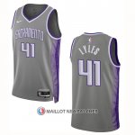 Maillot Sacramento Kings Trey Lyles NO 41 Ville 2022-23 Gris