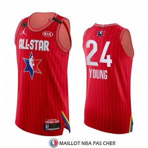 Maillot All Star 2020 Atlanta Hawks Trae Young Authentique Rouge