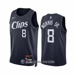 Maillot Los Angeles Clippers Marcus Morris Sr. NO 8 Ville 2023-24 Bleu