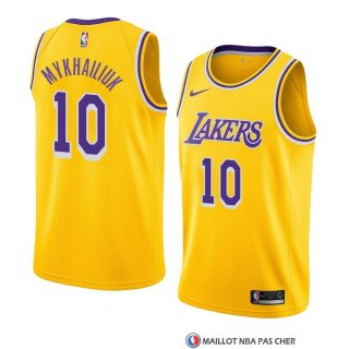 Maillot Los Angeles Lakers Sviatoslav Mykhailiuk Icon 2018-19 Jaune
