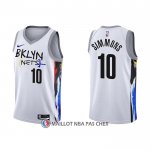 Maillot Brooklyn Nets Ben Simmons NO 10 Ville 2022-23 Blanc