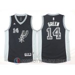 Maillot San Antonio Spurs Green #14 Noir