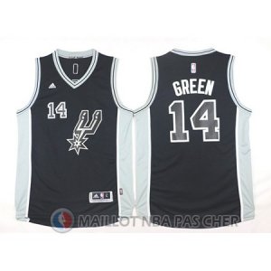Maillot San Antonio Spurs Green #14 Noir
