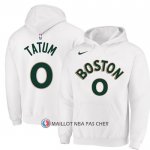 Veste a Capuche Boston Celtics Jayson Tatum Ville 2023-24 Blanc