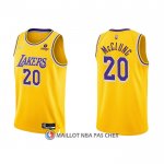 Maillot Los Angeles Lakers Mac Mcclung NO 20 75th Anniversary 2021-22 Jaune