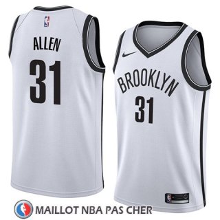Maillot Brooklyn Nets Jarrett Allen No 31 Association 2018 Blanc