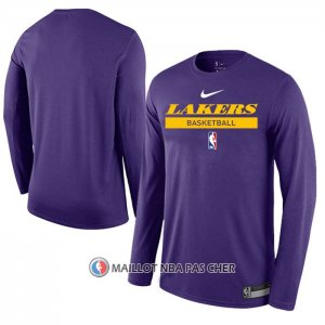 Maillot Manches Longues Los Angeles Lakers Practice Performance 2022-23 Volet