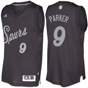 Maillot Navidad 2016 Tony Parker Spurs 9 Noir