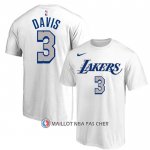 Maillot Manche Courte Los Angeles Lakers Anthony Davis Blanc