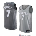 Maillot Minnesota Timberwolves James Nunnally Ville 2018 Gris