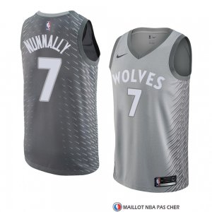 Maillot Minnesota Timberwolves James Nunnally Ville 2018 Gris