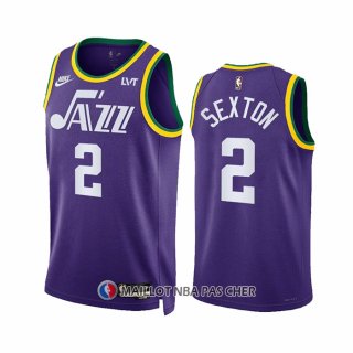Maillot Utah Jazz Collin Sexton NO 2 Classic 2023-24 Volet