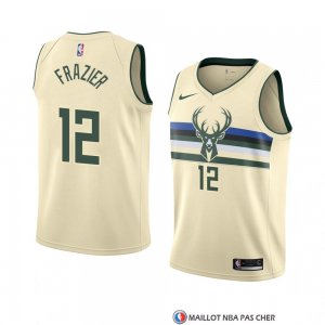 Maillot Milwaukee Bucks Tim Frazier Ville 2018 Crema