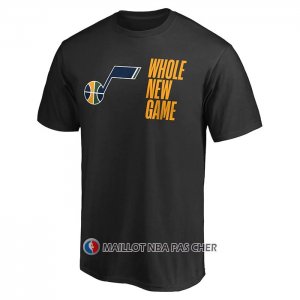 Maillot Manche Courte Utah Jazz Whole New Game Noir
