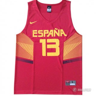 Maillot Marc Gasol Espana 2014 #13 Rouge