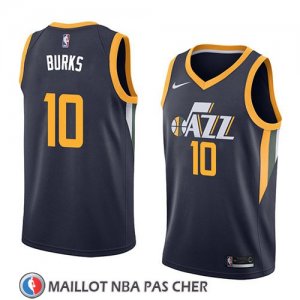 Maillot Utah Jazz Alec Burks No 10 Icon 2018 Bleu