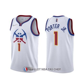 Maillot Denver Nuggets Michael Porter Jr. Earned 2020-21 Blanc